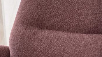 Relaxsessel Interliving aus Stoff in Rosa Interliving Sessel Serie 4504 pastellvioletter Bezug GCP 8 & Edelstahl