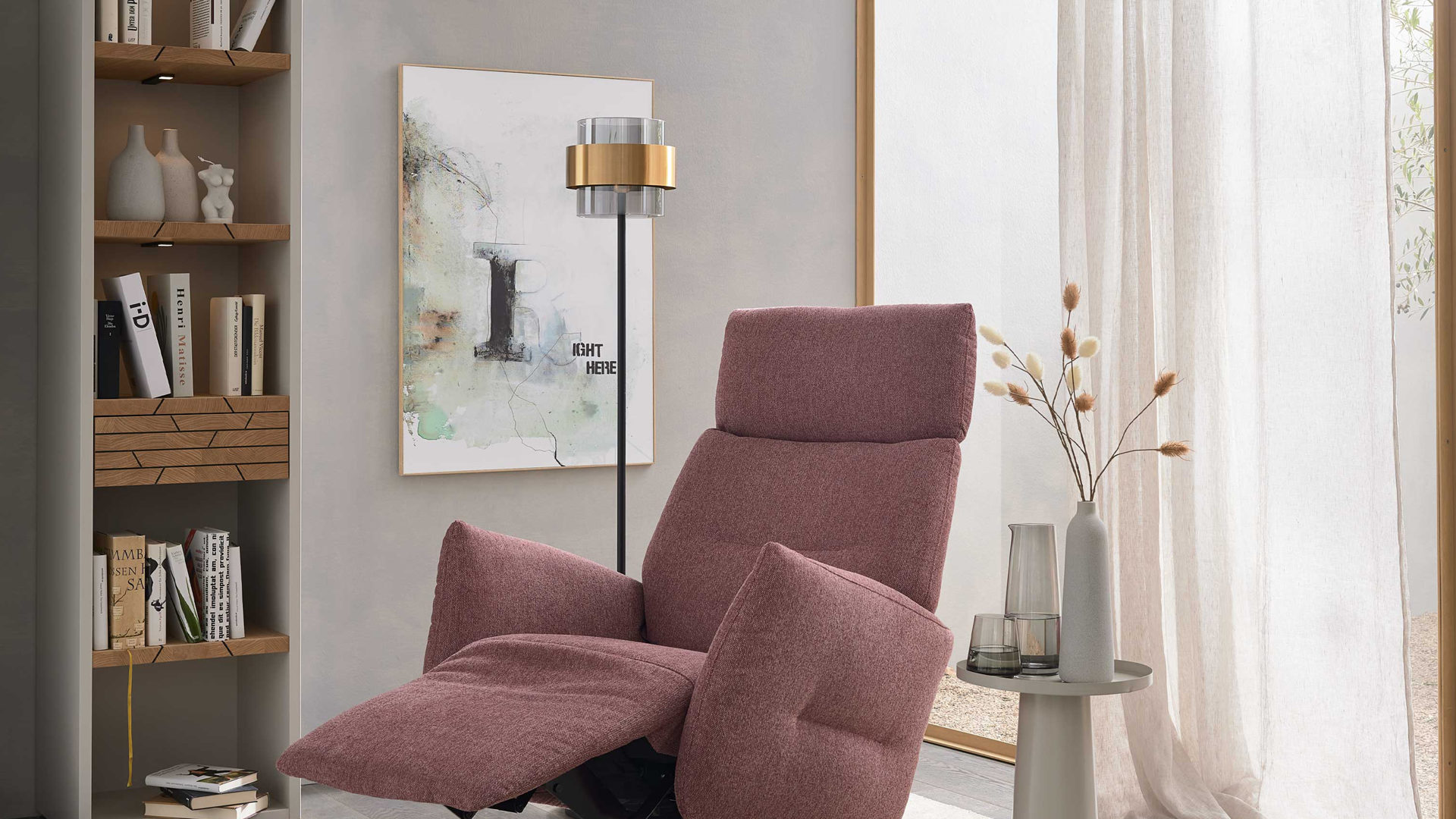 Funktion Interliving aus Metall in Transparent Interliving Sessel Serie 4504 - Relaxfunktion MMA motorisch verstellbar