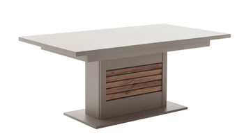 Auszugtisch PARTNERRING COLLECTION aus Holz in Dunkelgrau PARTNERRING COLLECTION Wohnprogramm Lüttich - Auszugtisch Basaltgrau & Wotan Eiche – ca. 180 - 280 x 100 cm