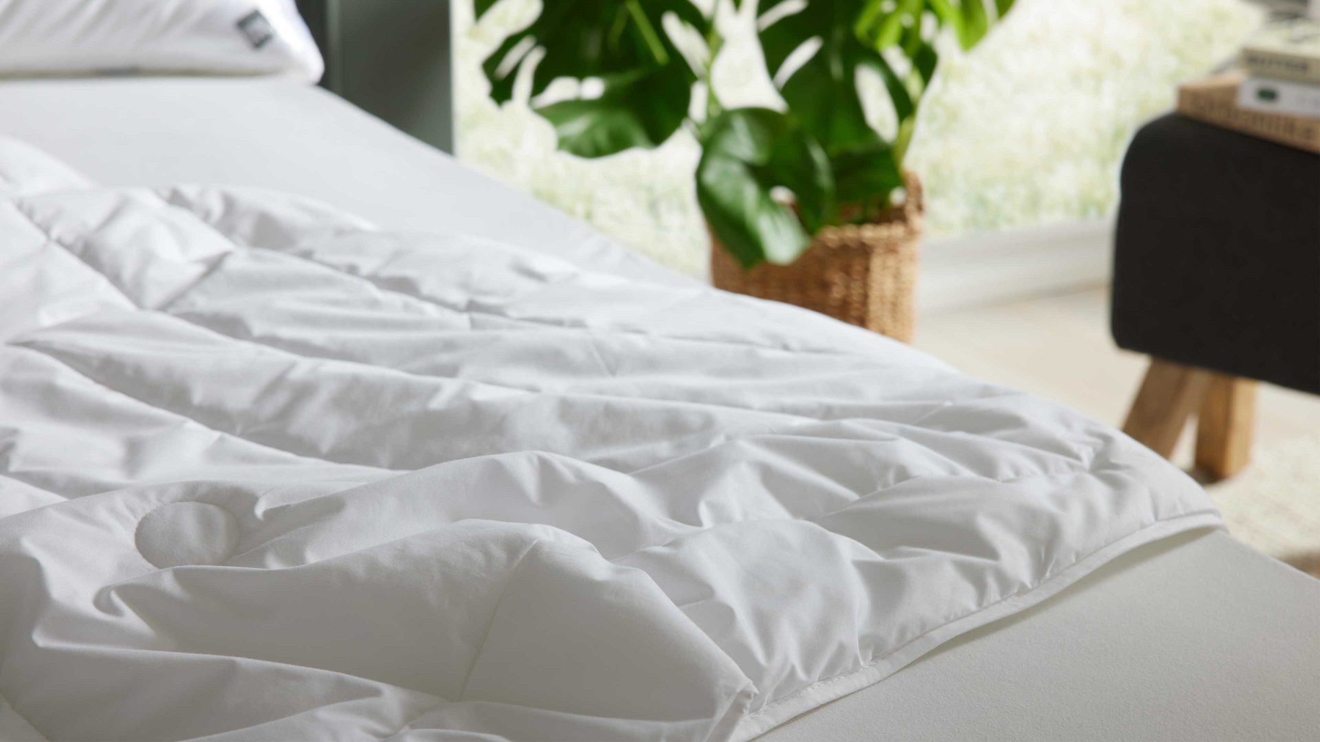 Faserdecke Interliving aus Stoff in Weiß Interliving Bettdecke Serie 9202 - Monodecke extraleicht, ca. 675 g - ca. 240 x 220 cm