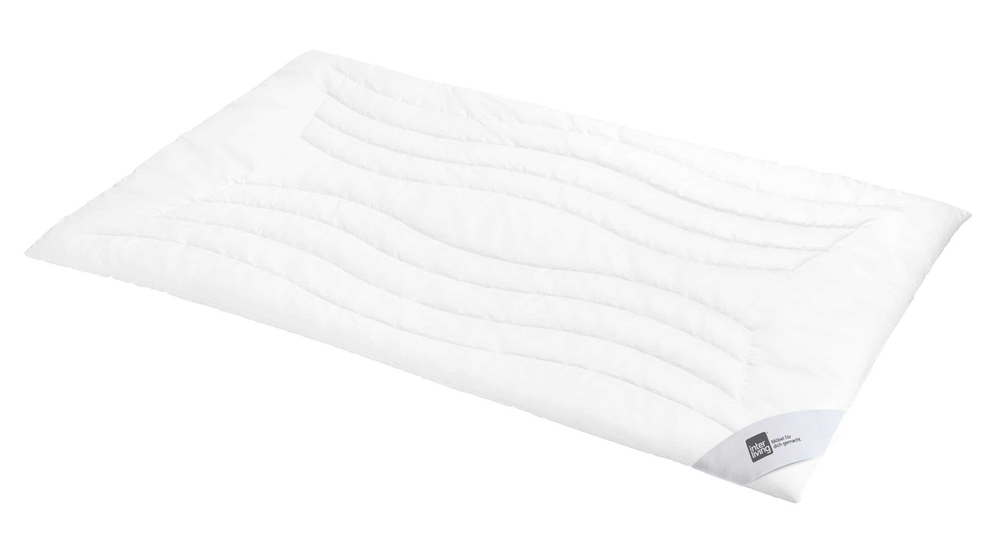 Faserdecke Interliving aus Stoff in Weiß Interliving Bettdecke Serie 9202 - Faserdecke warm, ca. 1.900 g - ca. 240 x 220 cm