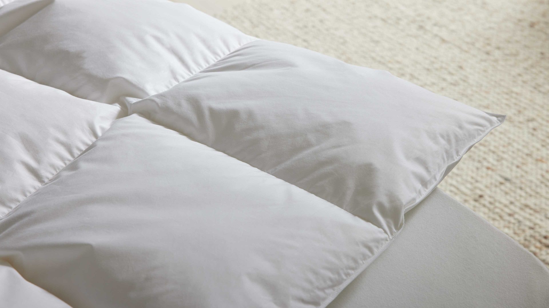 Daunendecke Interliving aus Stoff in Weiß Interliving Bettdecke Serie 9204 - Daunendecke als Cassettendecke normal, ca. 1.230 g Daunen - ca. 240 x 220 cm