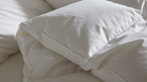 Daunendecke Interliving aus Stoff in Weiß Interliving Bettdecke Serie 9204 - Daunendecke als Winterbett warm, ca. 1.370 g Daunen - ca. 200 x 220 cm