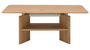 Couchtisch Interliving aus Holz in Holzfarben Interliving Wohnzimmer Serie 2028 - Couchtisch Wildeiche - ca. 120 x 50- 69 x 70 cm