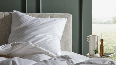 Betten-Set Interliving aus Stoff in Weiß Interliving Betten-Set Serie 9211 Daunen, zweiteilig - ca. 135 x 200 cm