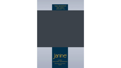 Spannbettlaken Janine® aus Stoff in Dunkelgrau Janine® Spannbettlaken Titan - ca. 100 x 200 cm