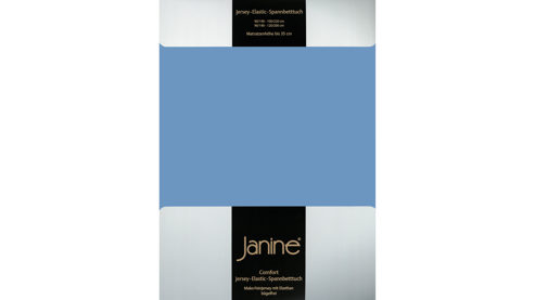Spannbettlaken Janine® aus Stoff in Blau Janine® Spannbettlaken Blau - ca. 150 x 200 cm