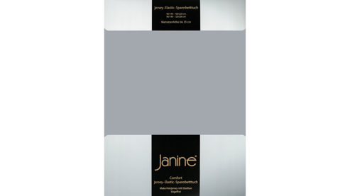 Spannbettlaken Janine® aus Stoff in Metallfarben Janine® Spannbettlaken Platin - ca. 150 x 200 cm
