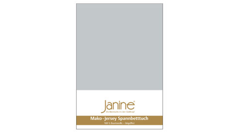 Spannbettlaken Janine® aus Stoff in Silber Janine® Spannbettlaken Silber - ca. 100 x 200 cm
