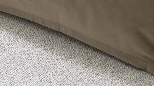 Kissenbezug /-hülle Interliving aus Stoff in Braun Interliving Kissenhülle Serie 9120 taupefarbener Samt - ca. 45 x 45 cm