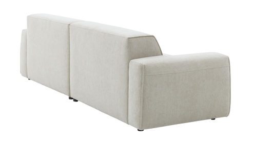 2,5-Sitzer Roomio® aus Stoff in Weiß Roomio® No. 4100 - 2,5-Sitzer champagnerfarbener Bezug Cosmopolitan - Länge ca. 204 cm