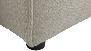 Zweisitzer Roomio® aus Stoff in Weiß Roomio® No. 4100 - Zweisitzer champagnerfarbener Bezug Cosmopolitan - Länge ca. 184 cm