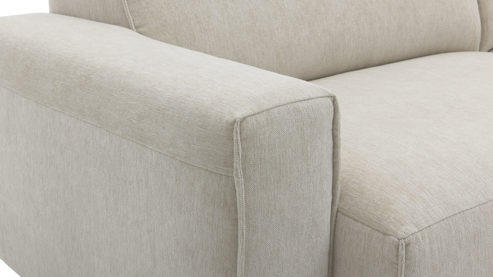 Bigsofa Roomio® aus Stoff in Weiß Roomio® No. 4100 - Bigsofa champagnerfarbener Bezug Cosmopolitan - Länge ca. 246 cm