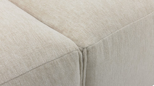 2,5-Sitzer Roomio® aus Stoff in Weiß Roomio® No. 4100 - 2,5-Sitzer champagnerfarbener Bezug Cosmopolitan - Länge ca. 204 cm