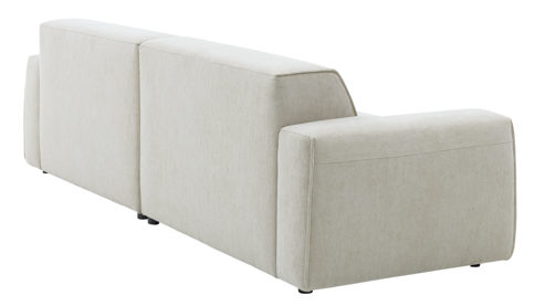 Bigsofa Roomio® aus Stoff in Weiß Roomio® No. 4100 - Bigsofa champagnerfarbener Bezug Cosmopolitan - Länge ca. 246 cm