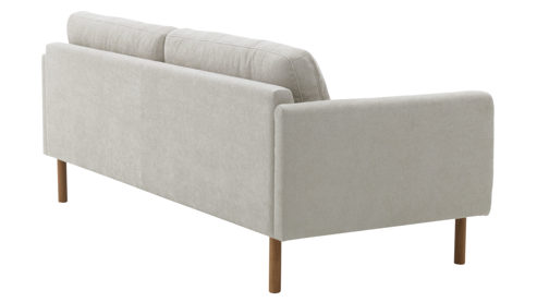 2,5-Sitzer Roomio® aus Stoff in Weiß Roomio® No. 4104 - 2,5-Sitzer naturfarbener Strukturbezug Yelda & Holzfüße 1103 HFEG - Länge ca. 172 cm