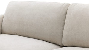 2,5-Sitzer Roomio® aus Stoff in Weiß Roomio® No. 4104 - 2,5-Sitzer naturfarbener Strukturbezug Yelda & Holzfüße 1103 HFEG - Länge ca. 172 cm