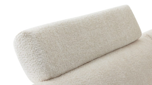 Kopfstütze Roomio® aus Stoff in Weiß Roomio® No. 4105 - Kopfstütze weißer Stoffbezug Shaun - Breite ca.  80 cm