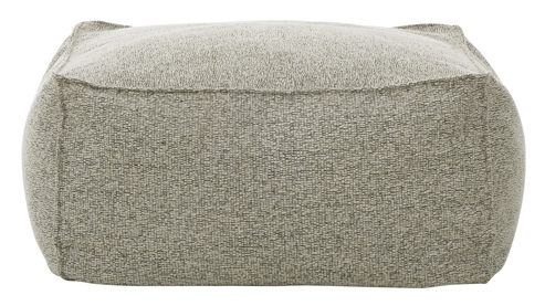 Polsterhocker Roomio® aus Stoff in Hellgrün Roomio® No. 4121 - Hocker schildkrötenfarben melierter Stoffbezug - ca. 86 x 86 cm