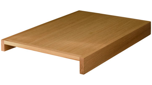 Tablett Roomio® aus Holz in Holzfarben Roomio® No. 4130 - Armlehntablett lackiertes Holz - ca. 40 x 27 cm