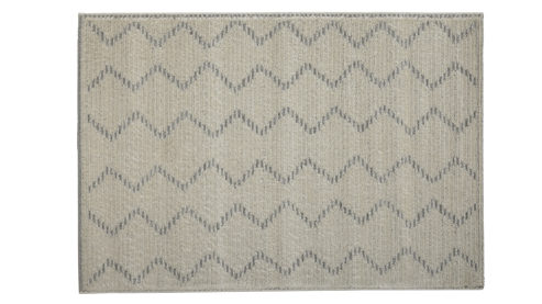 Webteppich Roomio® aus Kunstfaser in Beige Roomio® Teppich No. 8301 cremefarbenes Grafikmuster - ca. 200 x 290 cm