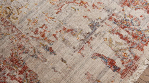 Webteppich Roomio® aus Kunstfaser in Beige Roomio® Teppich No. 8305 sandfarben gemustert - ca. 133 x 185 cm