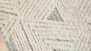 Webteppich Roomio® aus Kunstfaser in Weiß Roomio® Teppich No. 8308 creme-grau gemustert - ca. 200 x 290 cm