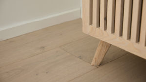 Sideboard Roomio® aus Holz in Holzfarben Roomio No. 2000 - Sideboard für Wohn- und Esszimmer weiß gewaschene Esche - zwei Türen, vier Schubladen, Länge ca. 180 cm