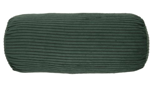 Einzelkissen Roomio® aus Stoff in Dunkelgrün Roomio® Nackenrolle No. 9403 khakifarbener Breitcord - ca. 50 x 22 cm