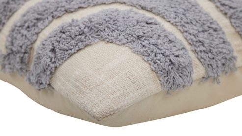 Kissenbezug /-hülle Roomio® aus Stoff in Schwarz Roomio® Kissenhülle No. 9408 Baumwollbezug mit graphischem Muster - ca. 45 x 45 cm