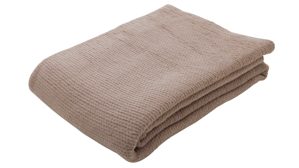 Wohndecke Roomio® aus Stoff in Hellbraun Roomio® No. 9412 - Wohndecke taupefarbenes Mischgewebe - ca. 150 x 200 cm