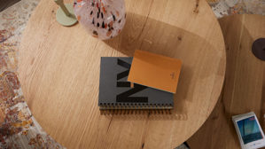 Couchtisch-Set Roomio® aus Holz in Holzfarben Roomio No. 2002 - Couchtisch-Set Eichefurnier & schwarzes Metall - zweiteilig