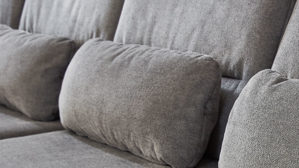 Einzelkissen modulmaster aus Stoff in Grau Modulmaster Serie MM-ZE1190 - Nierenkissen graues Flachgewebe Cyber - ca. 58 x 25 cm