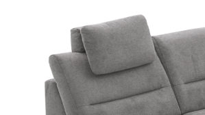 Kopfstütze modulmaster aus Stoff in Grau Modulmaster Serie MM-ZE1190 - Premium-Kopfstütze graues Flachgewebe Cyber - ca. 50 x 28 cm