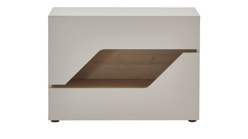 Kommode Möbel rudolf aus Holz in Weiß Jugendzimmer Serie ZE 1 - Kommode Weiß & Eichefarben - ca. 90 x 64 cm