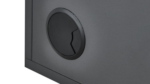 Eckschreibtisch Möbel rudolf aus Holz in Dunkelgrau Jugendzimmer Serie ZE 1 - Eckschreibtisch Schiefergrau & Apfelgrün - Stellfläche ca. 160 x 128 cm