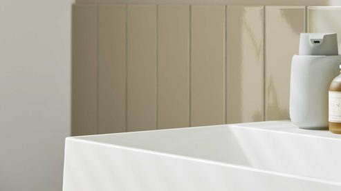 Waschtisch / Waschbecken Interliving aus Kunstharz in Weiß Interliving Bad Serie 7490 – Waschtisch mattweißes Duratek® - ca. 60 x 40 cm