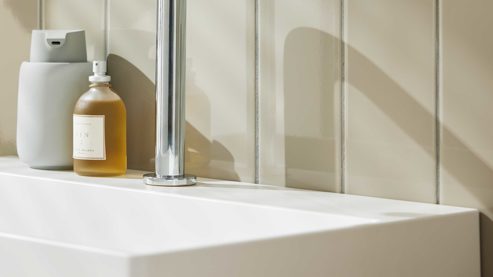 Waschtisch / Waschbecken Interliving aus Kunstharz in Weiß Interliving Bad Serie 7490 – Waschtisch mattweißes Duratek® - ca. 60 x 40 cm