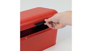 Brotkasten Kela | keck & lang aus Metall in Rot kela Brotkasten Frisca rotes Metall  - ca.  30 x 18 cm
