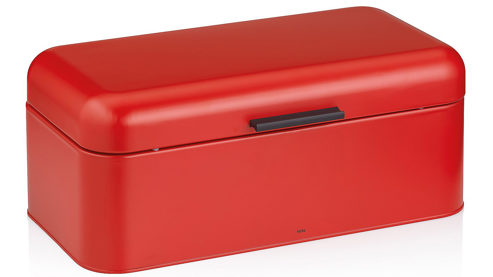 Brotkasten Kela | keck & lang aus Metall in Rot kela Brotkasten Frisca rotes Metall  - ca.  43 x 23 cm