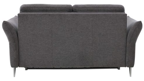 Schlafsofa Interliving aus Stoff in Anthrazit Interliving Schlafsofa Serie 4700 - Schlafsofa anthrazitfarbener Bezug Balu & Aluminiumfüße - Breite ca. 188 cm