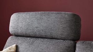 Kopfstütze Interliving aus Stoff in Anthrazit Interliving Schlafsofa Serie 4700 - Kopfstütze anthrazitfarbener Bezug Balu