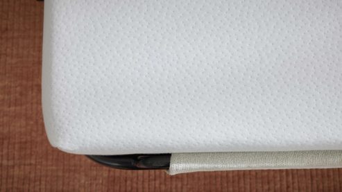 Schlafsofa Interliving aus Stoff in Rosa Interliving Schlafsofa Serie 4700 - Schlafsofa sienafarbener Webstoff Loft & schwarze Aluminiumfüße - Breite ca. 228 cm