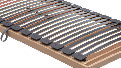 Lattenrost Interliving aus Holz in Holzfarben Interliving Lattenrost Serie 1952 - V6257 links mit Hebehilfe – Liegefläche ca. 120 x 200 cm