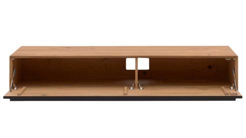 Wohnwand Interliving aus Holz in Holzfarben Interliving Wohnzimmer Serie 2033 - Wohnwand V12601 Asteiche - dreiteilig, Breite ca. 303 cm