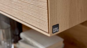 Hängeschrank Interliving aus Holz in Holzfarben Interliving Wohnzimmer Serie 2033 - Hängeschrank 126837 Asteiche - eine Tür, Breite ca. 42 cm