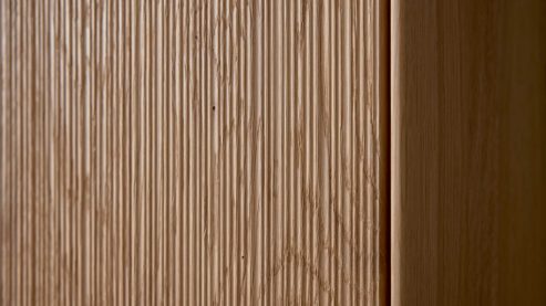 Hängeschrank Interliving aus Holz in Holzfarben Interliving Wohnzimmer Serie 2033 - Hängeschrank Asteiche - eine Tür, Breite ca. 42 cm