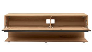 Lowboard Interliving aus Holz in Holzfarben Interliving Wohnzimmer Serie 2033 - Lowboard Asteiche - eine Klapptür, Länge ca. 182 cm