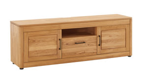 Lowboard PARTNERRING COLLECTION aus Holz in Holzfarben PARTNERRING COLLECTION Programm Vigo - Lowboard Eiche geölt - zwei Holztüren, eine Klappe, ein Fach, ca. 175 x 59 cm