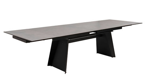 Auszugtisch PARTNERRING COLLECTION aus Keramik in Anthrazit PARTNERRING COLLECTION Auszugtisch Molinara Anthrazit &  Schwarz – ca. 200 - 245 x 100 - 145 cm